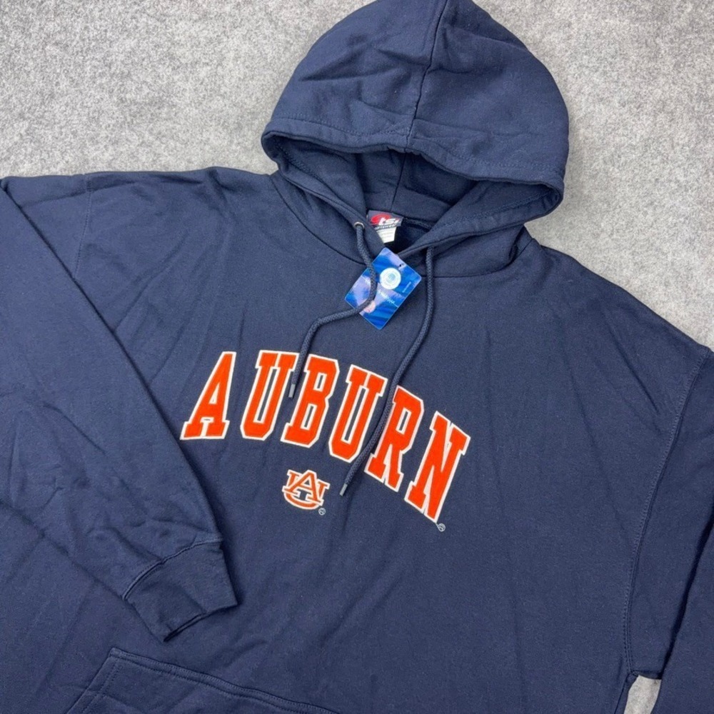 Auburn Tigers Hoodie Mens XL Navy Blue Fleece Pullover Gameday‎ NCAA NEW